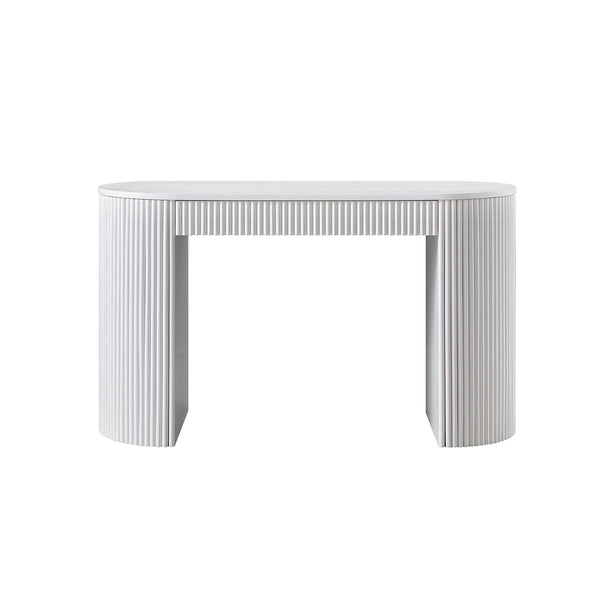 Maru 1-Drawer Writing Desk, Washed White