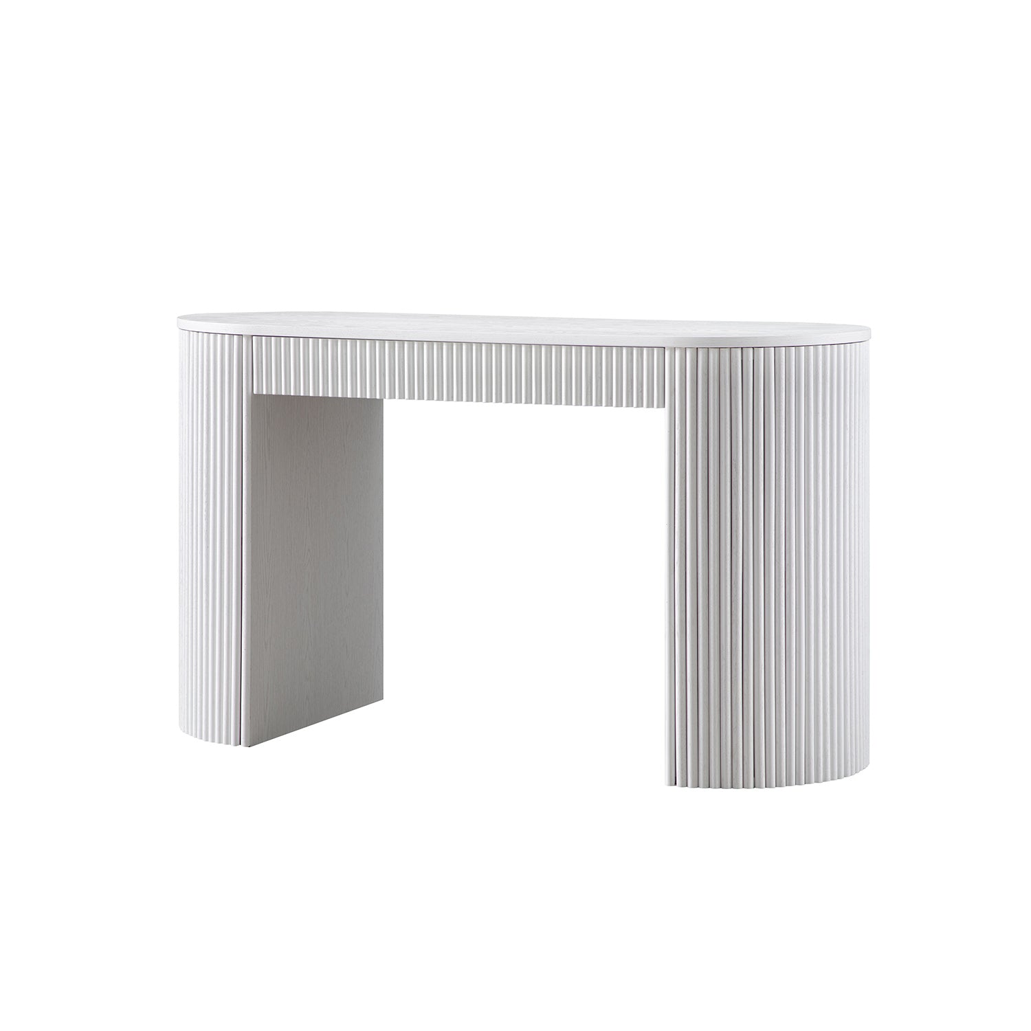 Maru 1-Drawer Writing Desk, Washed White