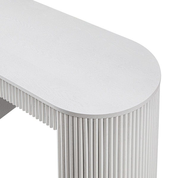 Maru 1-Drawer Writing Desk, Washed White