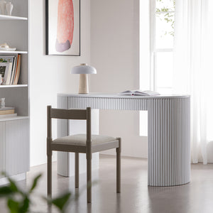 Maru 1-Drawer Writing Desk, Washed White