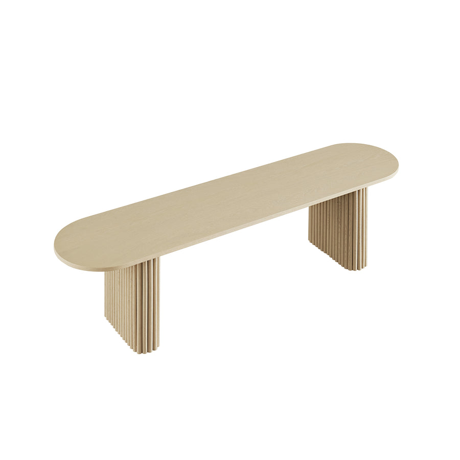 Maru 150cm Dining Bench, Greige Oak