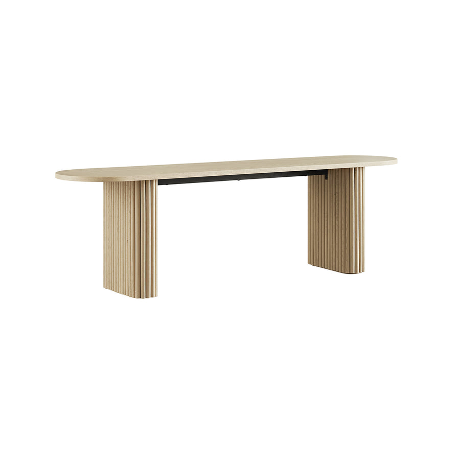 Maru 150cm Dining Bench, Greige Oak