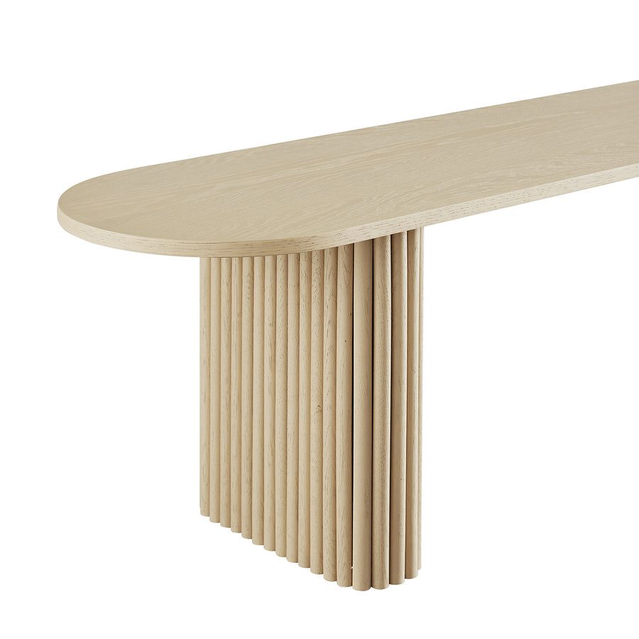 Maru 150cm Dining Bench, Greige Oak