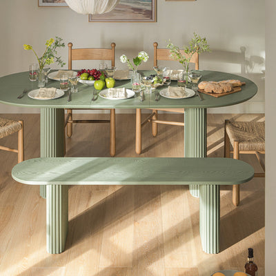 Maru 150cm Dining Bench, Sage Green