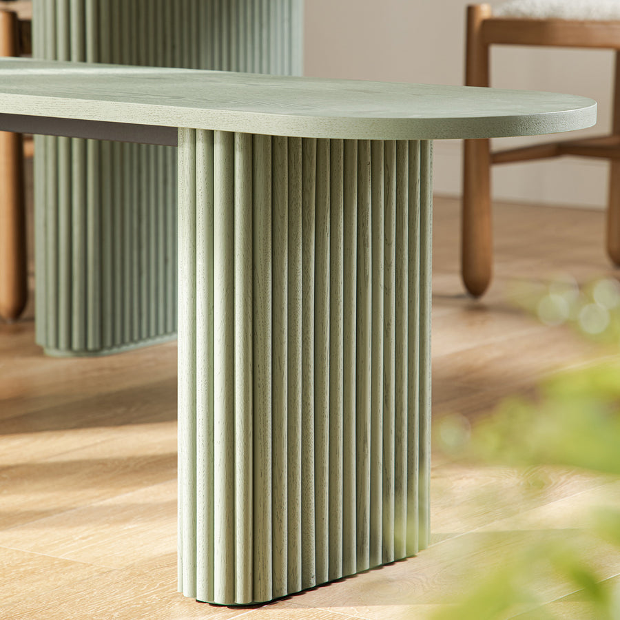 Maru 150cm Dining Bench, Sage Green