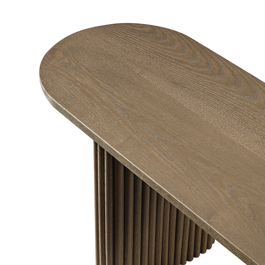 Maru 150cm Dining Bench, Silver Oak