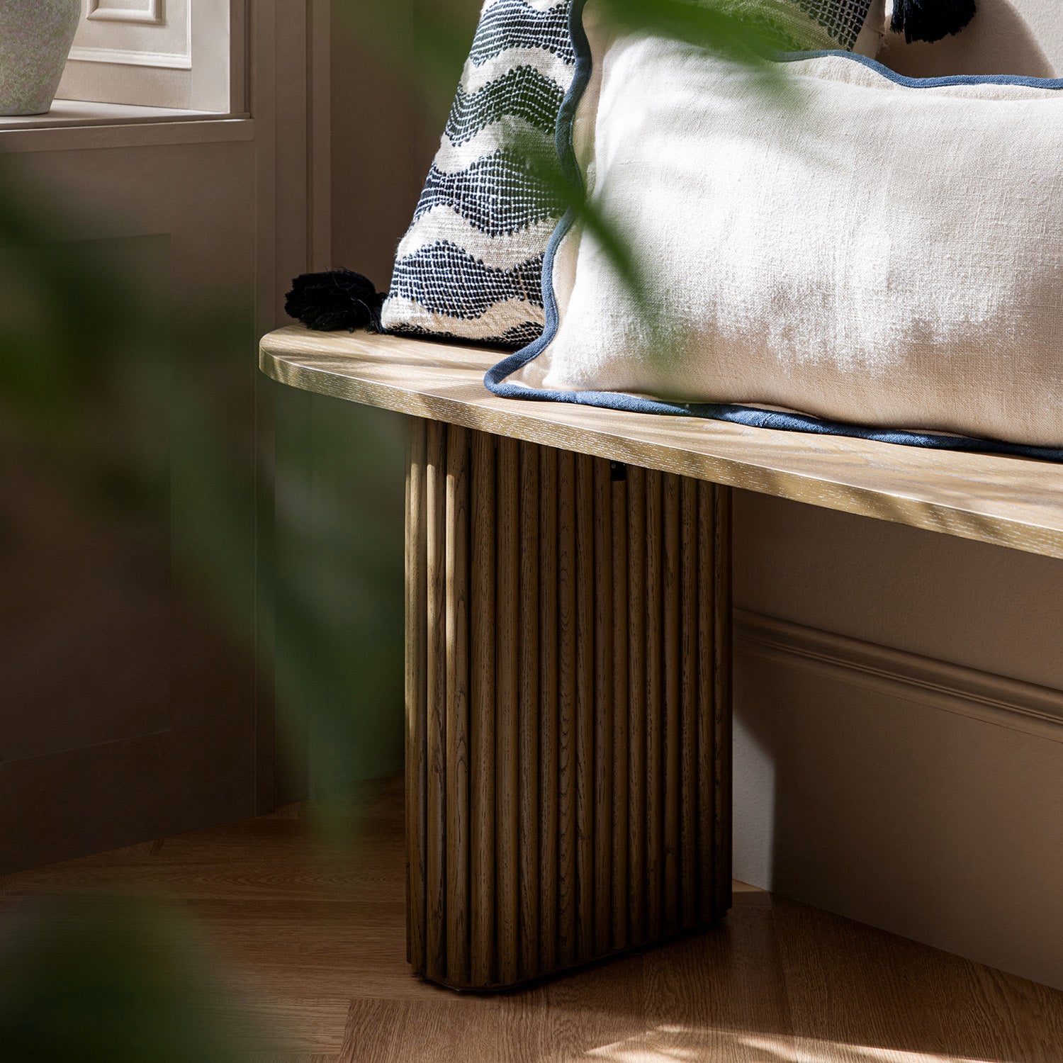 Maru 150cm Dining Bench, Silver Oak