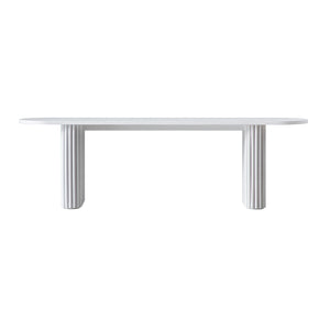 Maru 150cm Dining Bench, Washed White