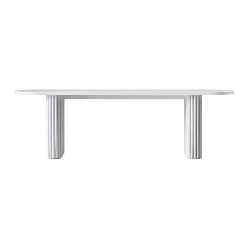 Maru 150cm Dining Bench, Washed White