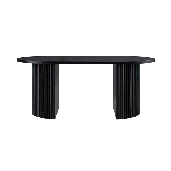 Maru Oval Coffee Table, Black - daals
