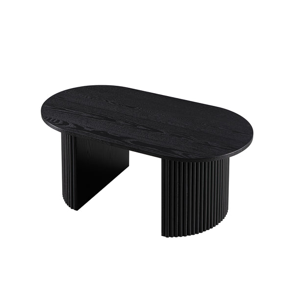 Maru Oval Coffee Table, Black