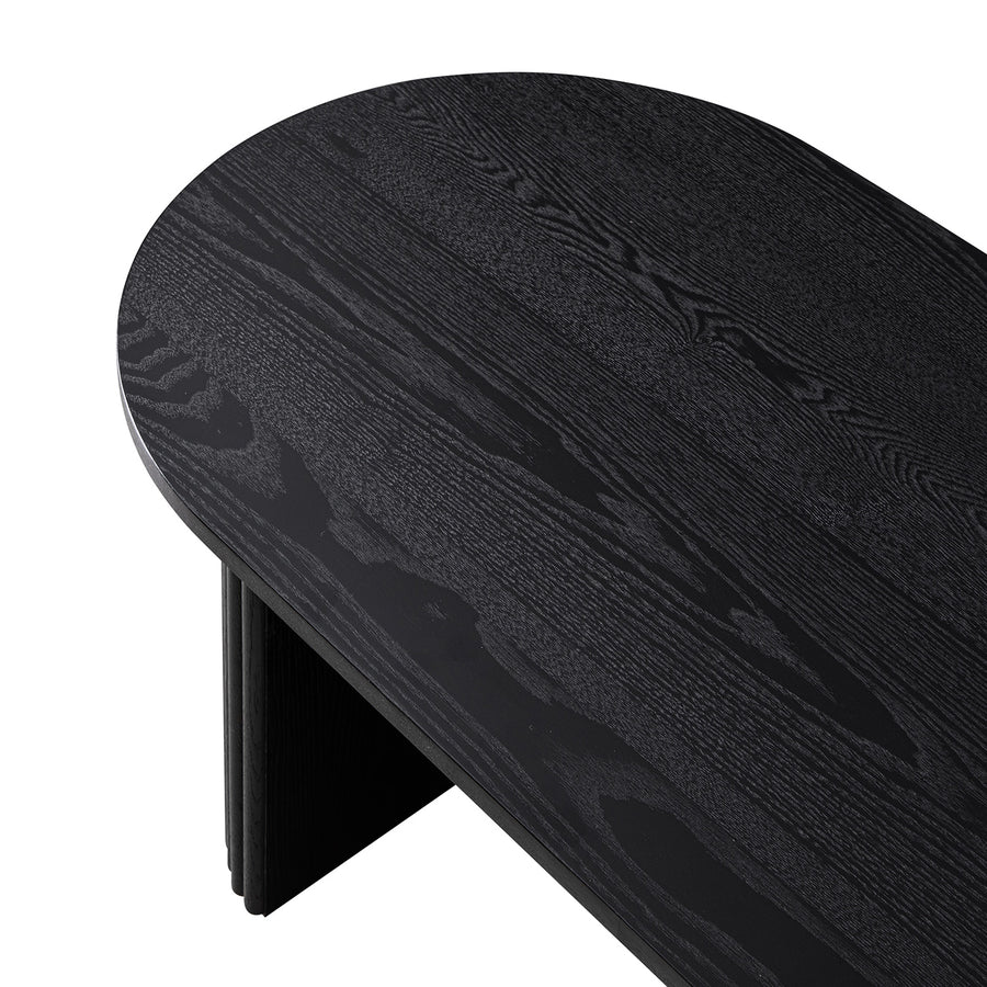 Maru Oval Coffee Table, Black