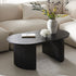 Maru Oval Coffee Table, Black - daals