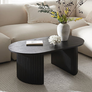Maru Oval Coffee Table, Black