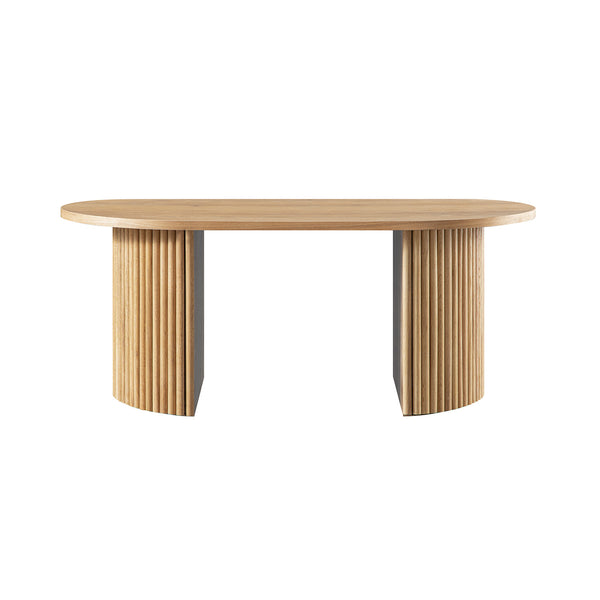 Maru Oval Coffee Table, Oak