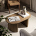 Maru Oval Coffee Table, Silver Oak - daals