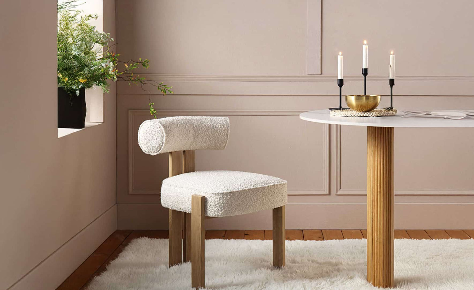 Boucle Dining Chairs