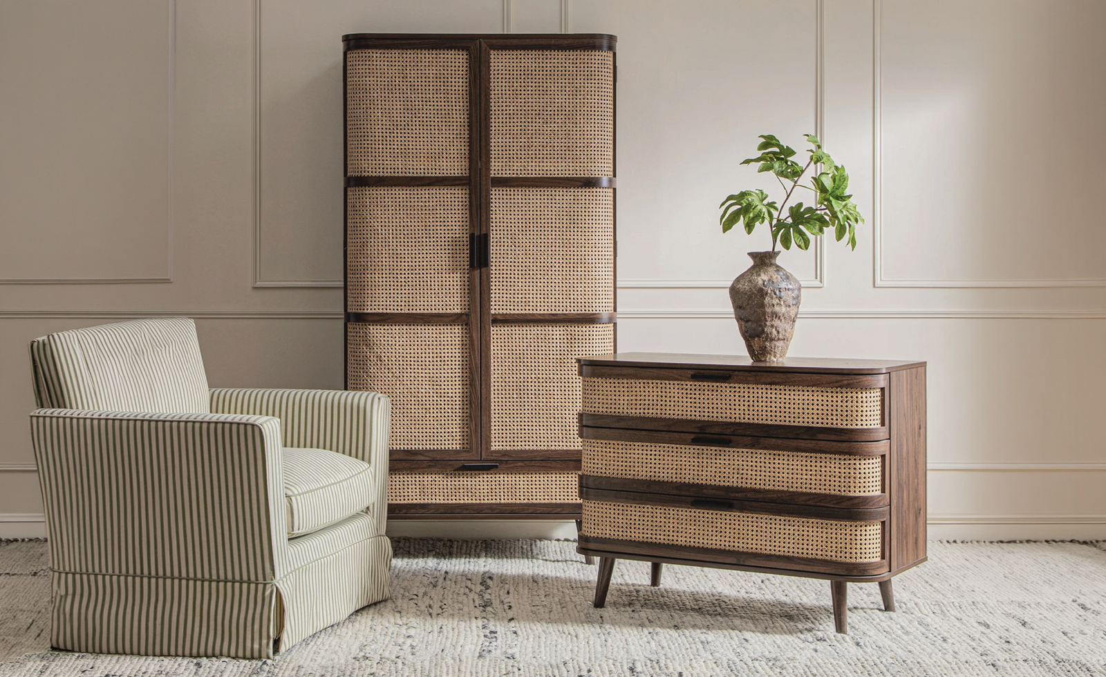 Izzy Curved Rattan Collection