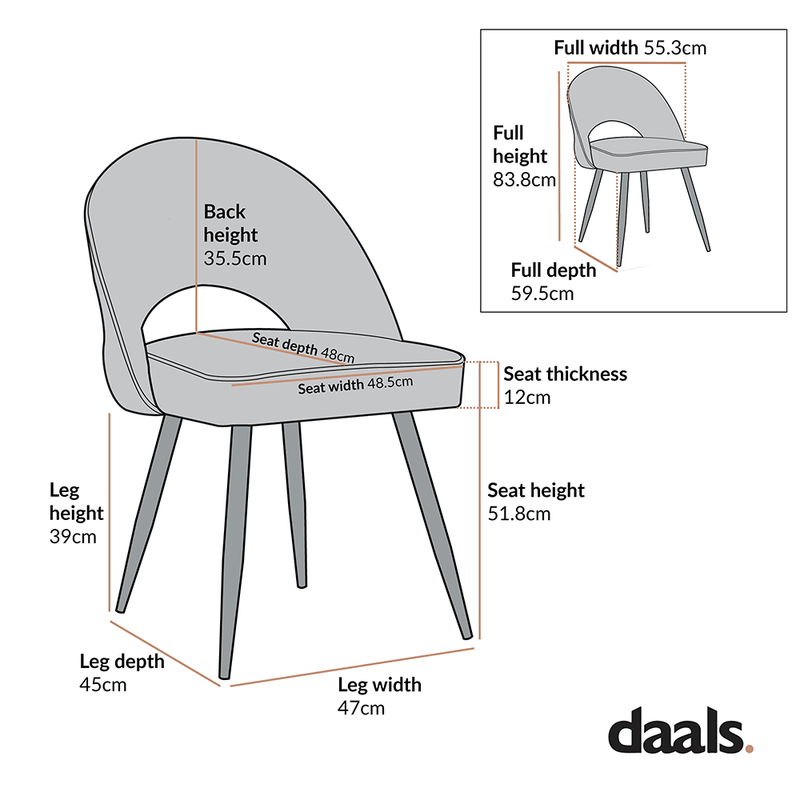 Oakley Set of 2 Teal Velvet Upholstered Dining Chairs with Contrast Piping - daals