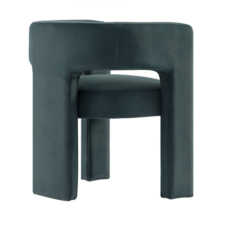 Greenwich Aegean Blue Velvet Dining Chair