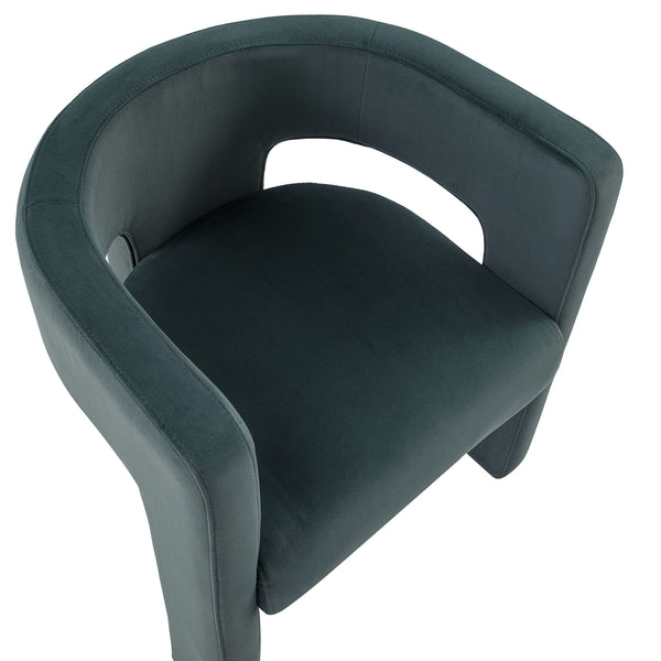 Greenwich Aegean Blue Velvet Dining Chair