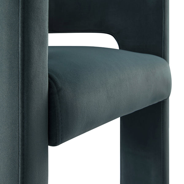 Greenwich Aegean Blue Velvet Dining Chair