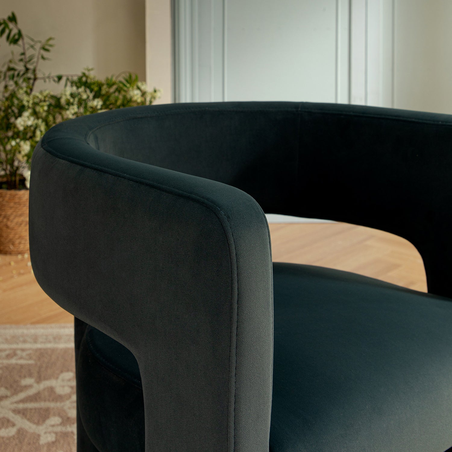 Greenwich Aegean Blue Velvet Dining Chair