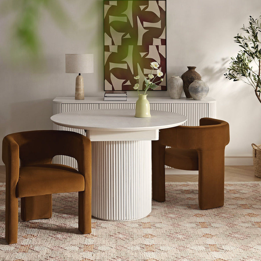 Greenwich Cinnamon Velvet Dining Chair