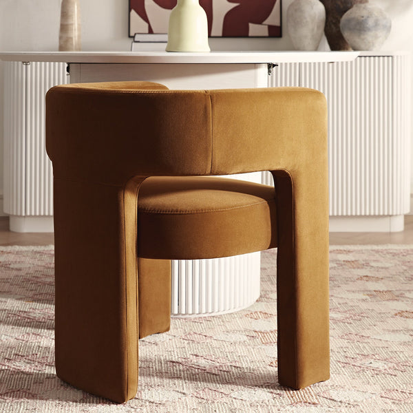 Greenwich Cinnamon Velvet Dining Chair