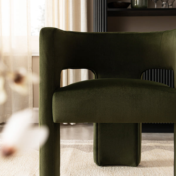 Greenwich Moss Green Velvet Dining Chair