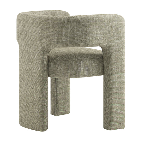 Greenwich Wheat Woven Textured Fabric Dining Chair
