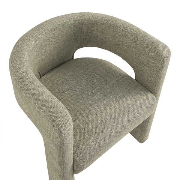 Greenwich Wheat Woven Textured Fabric Dining Chair