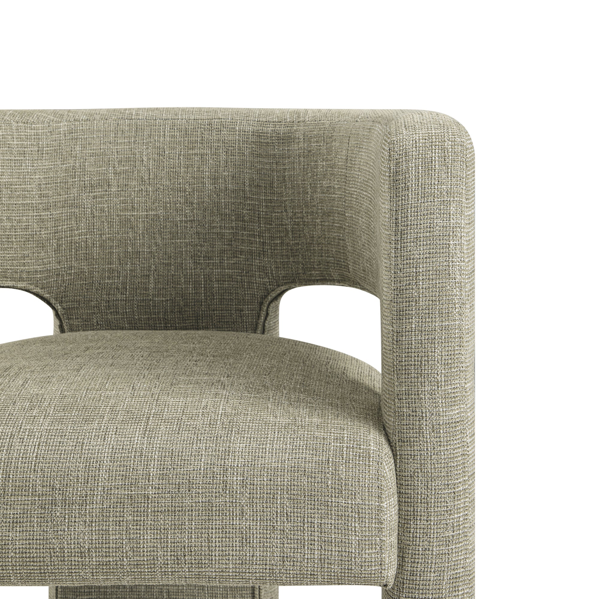 Stunning Textured Fabric For Modern Apartment Dining Chairs image