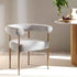 Fulbourn Beige Woven Dining Chair with Natural Wood Effect Legs - daals