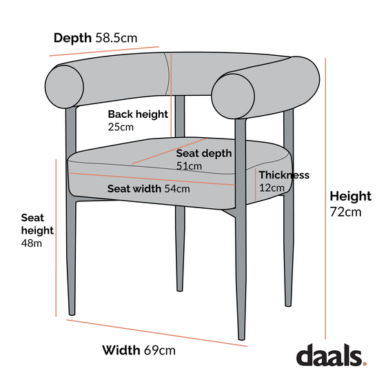 Fulbourn Taupe Boucle Dining Chair with Natural Wood Effect Legs
