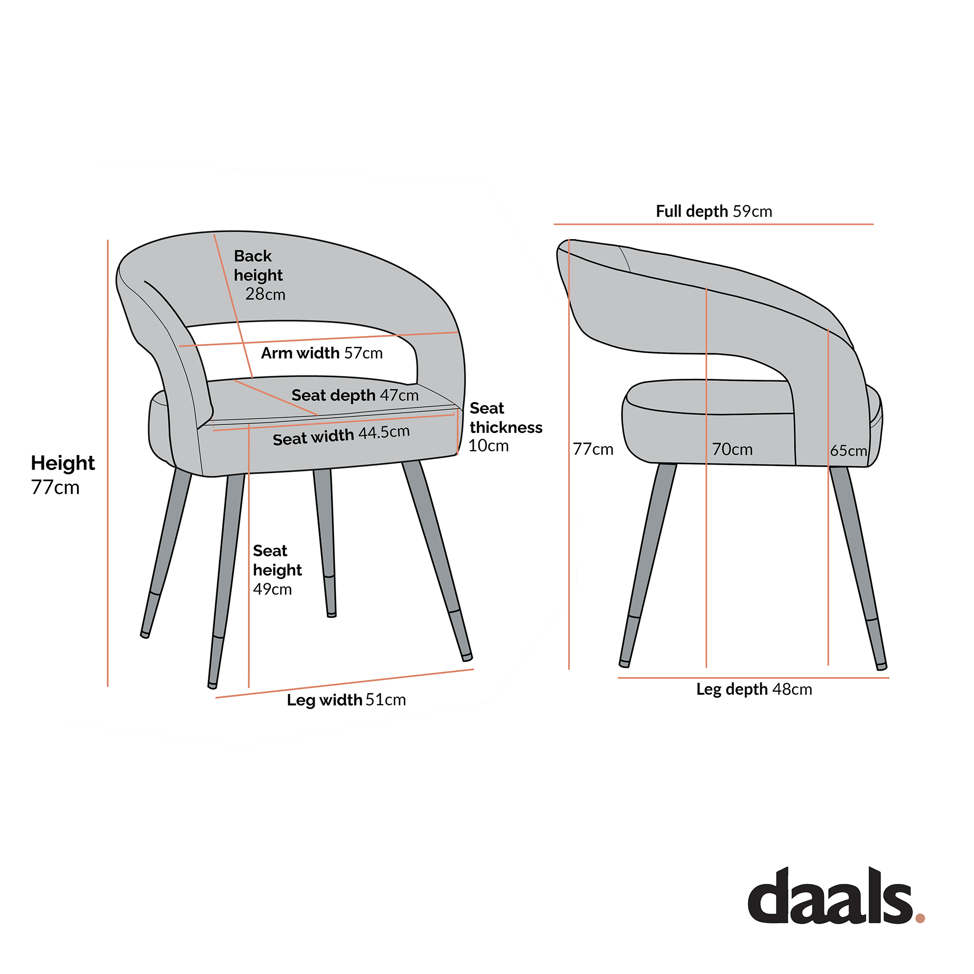 Laurel Wave Taupe Boucle Set of 2 Dining Chairs