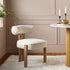 Ophelia Ecru Boucle Dining Chair - daals