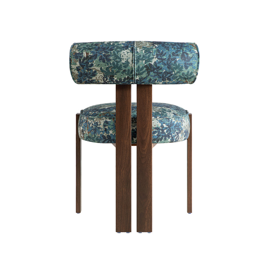 Ophelia Julian Linen Blend Patterned Dining Chair
