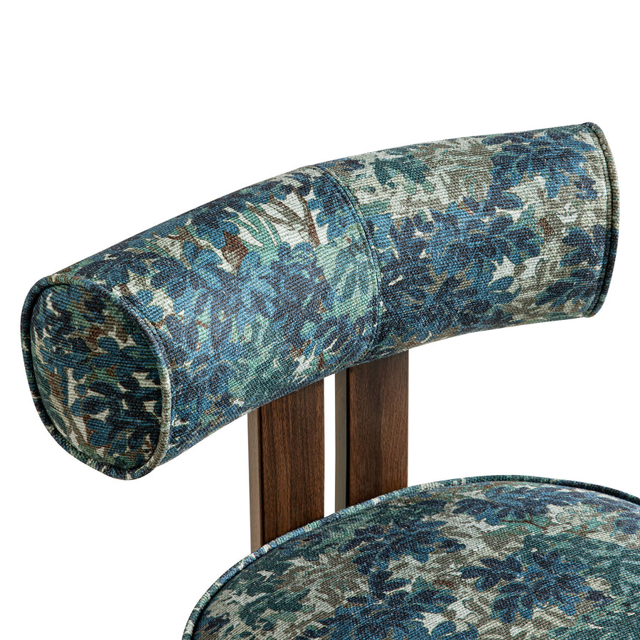 Ophelia Julian Linen Blend Patterned Dining Chair