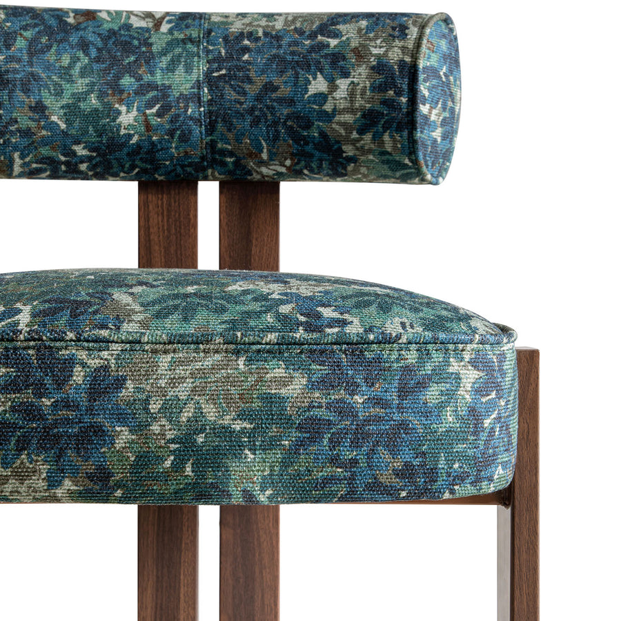 Ophelia Julian Linen Blend Patterned Dining Chair
