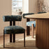 Ophelia Julian Linen Blend Patterned Dining Chair