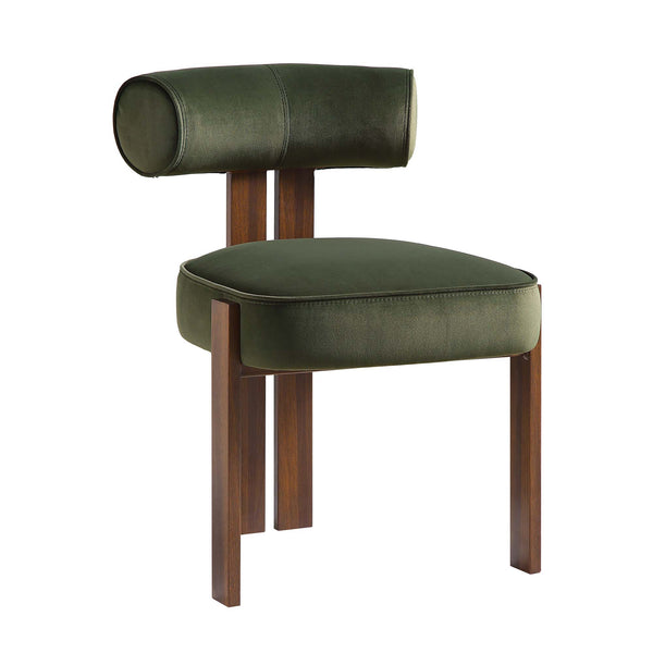 Ophelia Moss Green Velvet Dining Chair