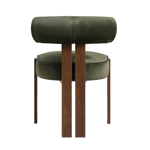 Ophelia Moss Green Velvet Dining Chair
