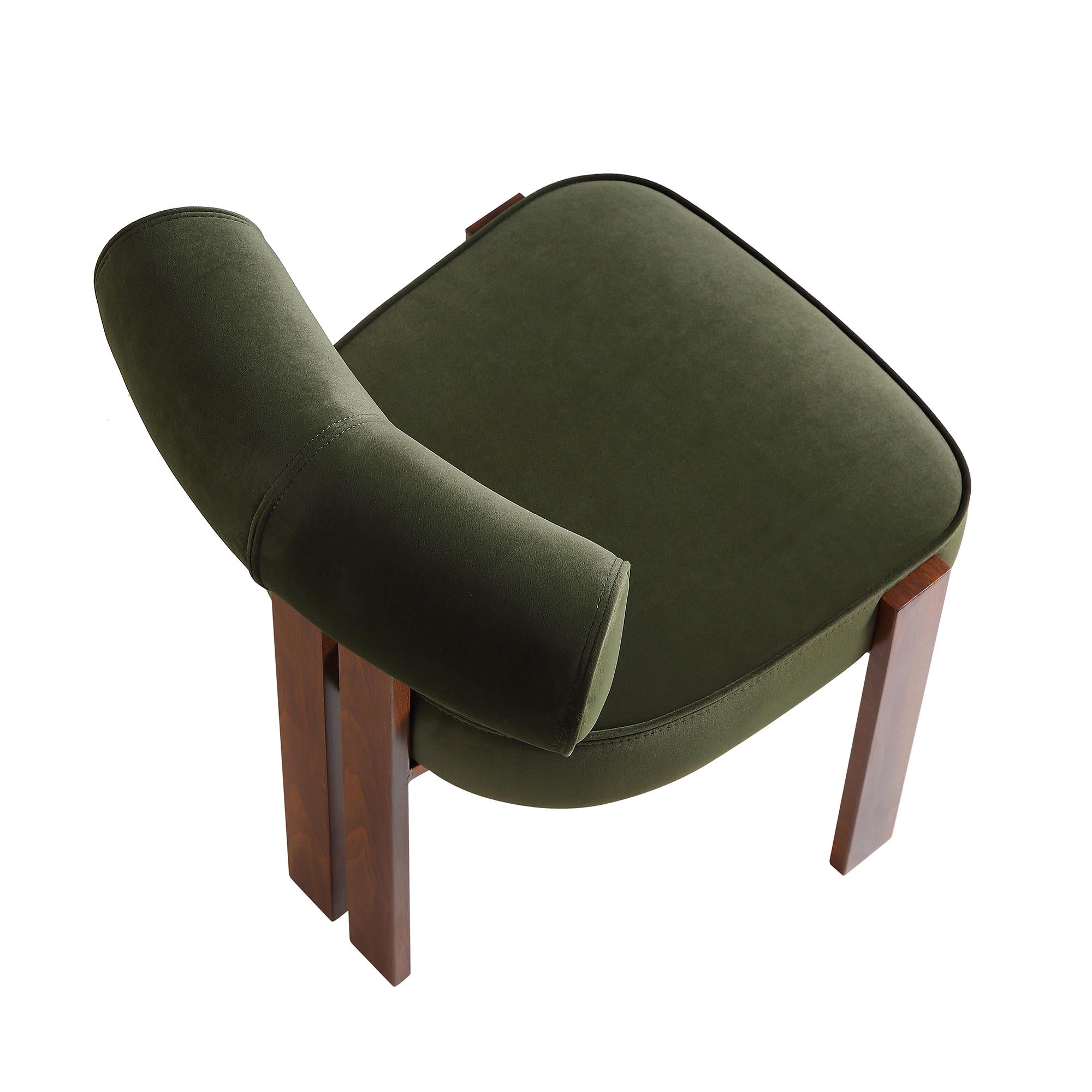 Ophelia Moss Green Velvet Dining Chair