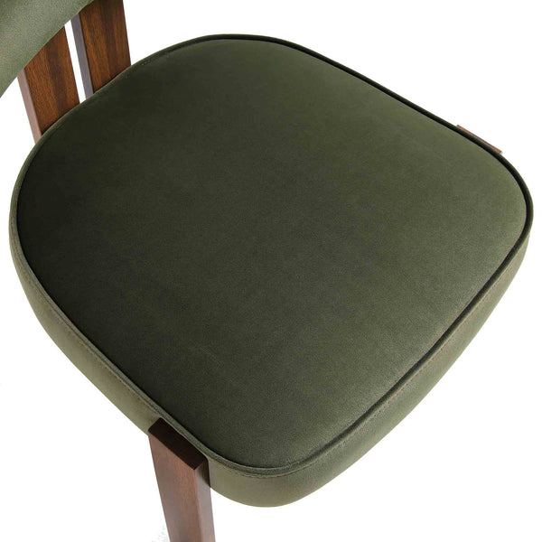 Ophelia Moss Green Velvet Dining Chair