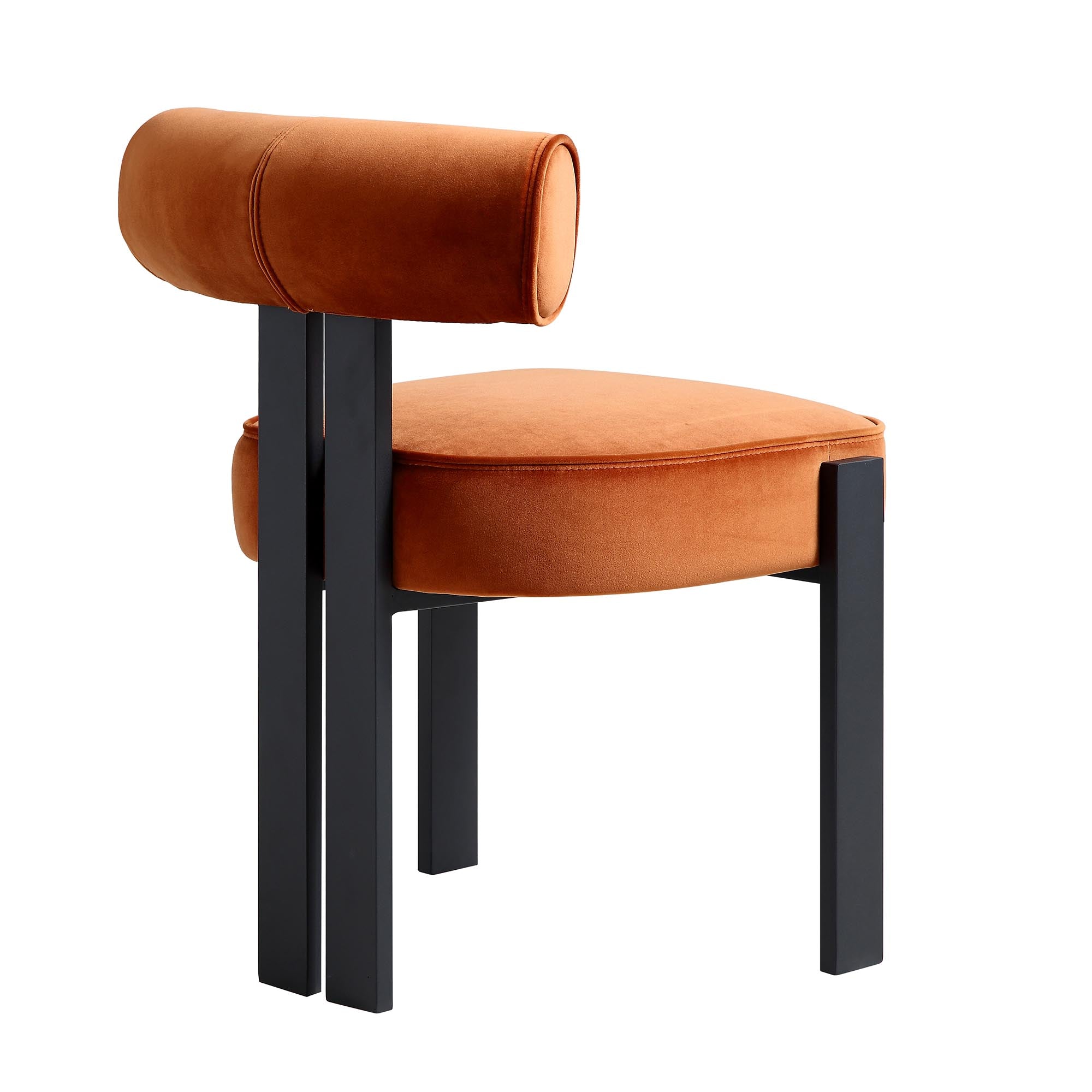 Rest Color Chair Ophelia Rust Velvet Dining Chair | daals