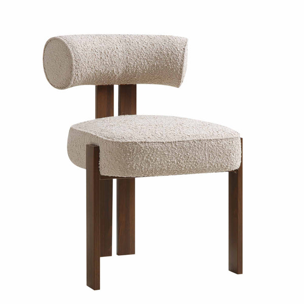 Ophelia Taupe Boucle Dining Chair