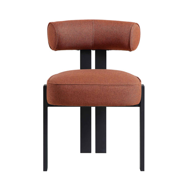 Ophelia Terracotta Fabric Dining Chair