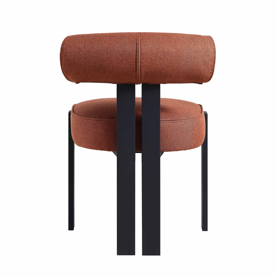 Ophelia Terracotta Fabric Dining Chair