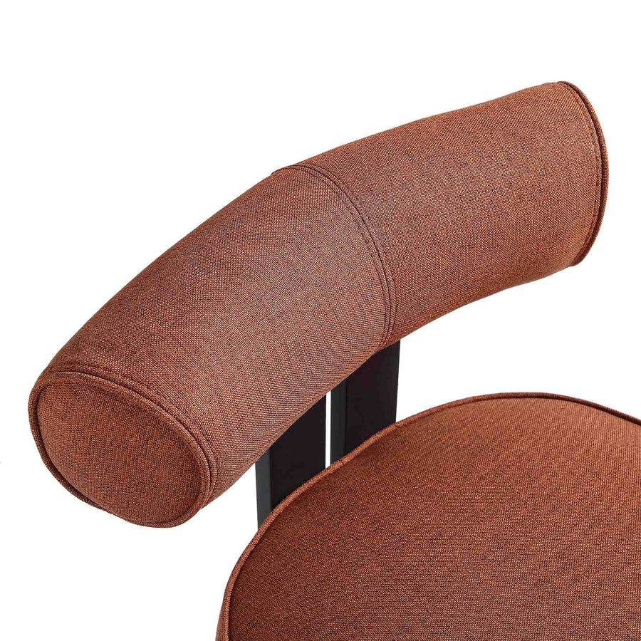 Ophelia Terracotta Fabric Dining Chair